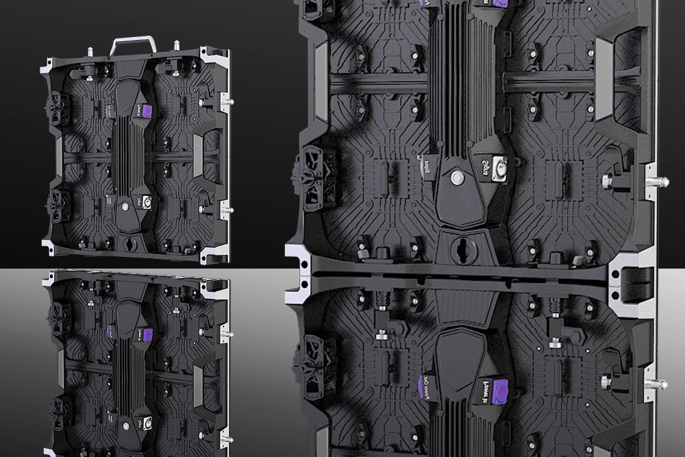 Neptune Outdoor LED panel allowing fast installation and teardown.