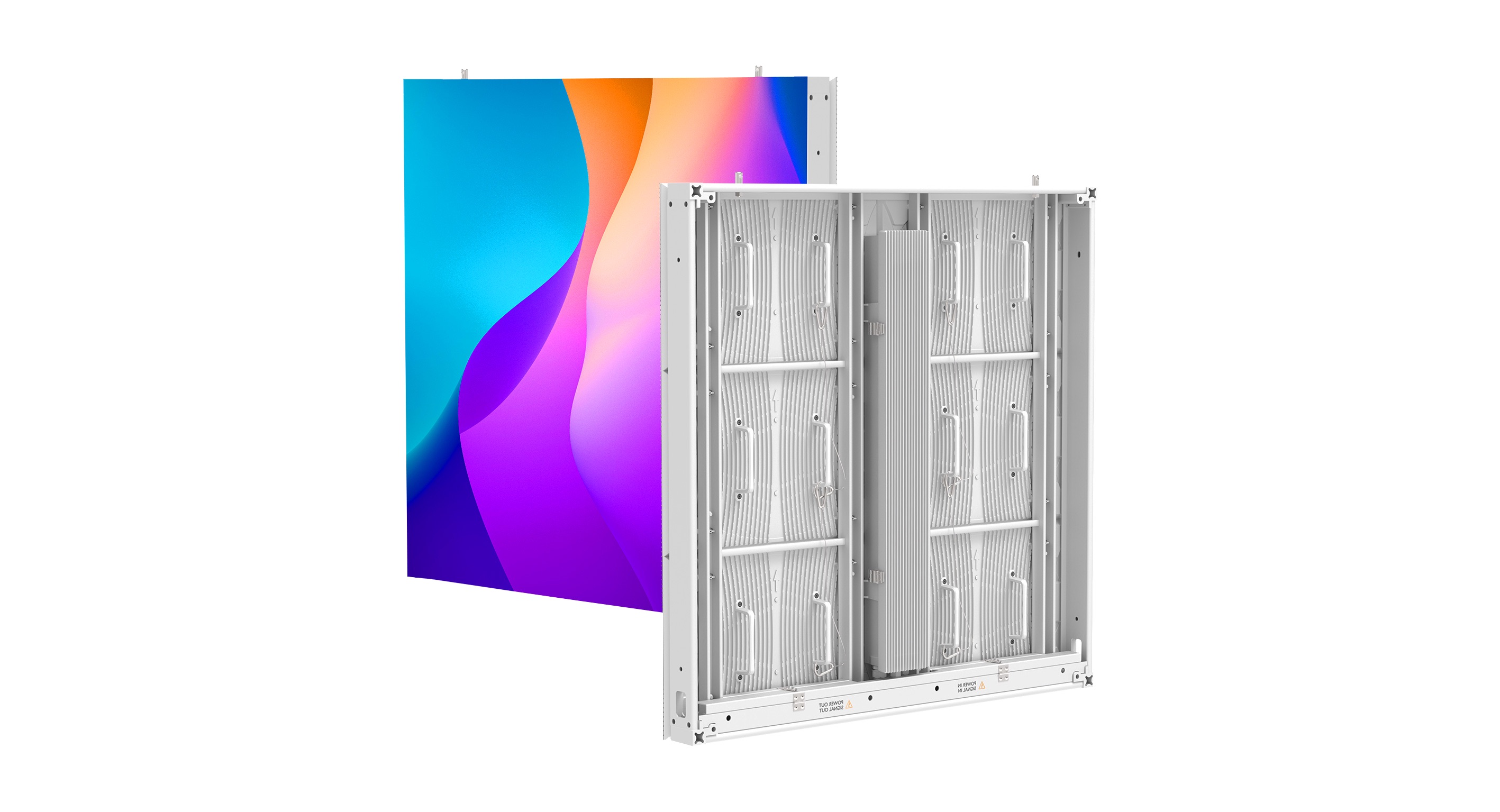 Halo LED panel front and back.